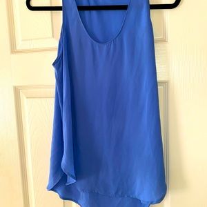 LUSH - Flowy Tank Top, Dark Periwinkle, Size Small